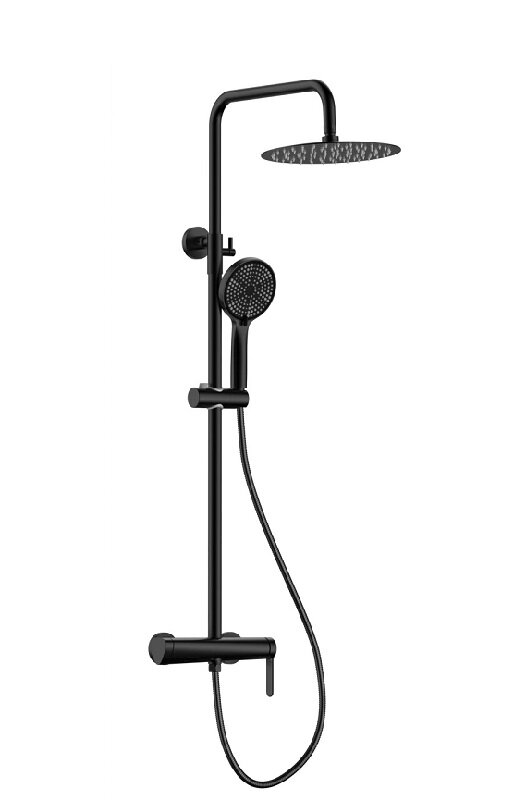 Изображение товара Душевая система Gid Aira L020BMND3 черный матовый наружный монтаж