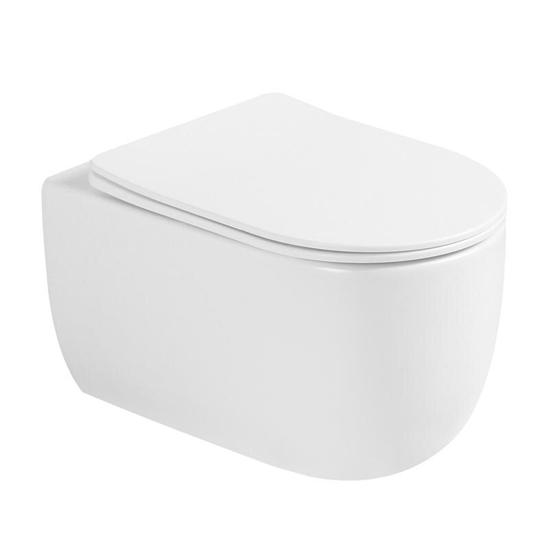 Изображение товара Подвесной унитаз Abber Bequem AC1104TMW безободковый торнадо микролифт белый