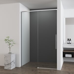 Изображение товара Душевая дверь Vincea Ultima VDS-7UL120CL, 120 см раздвижная, стекло прозрачное, профиль хром