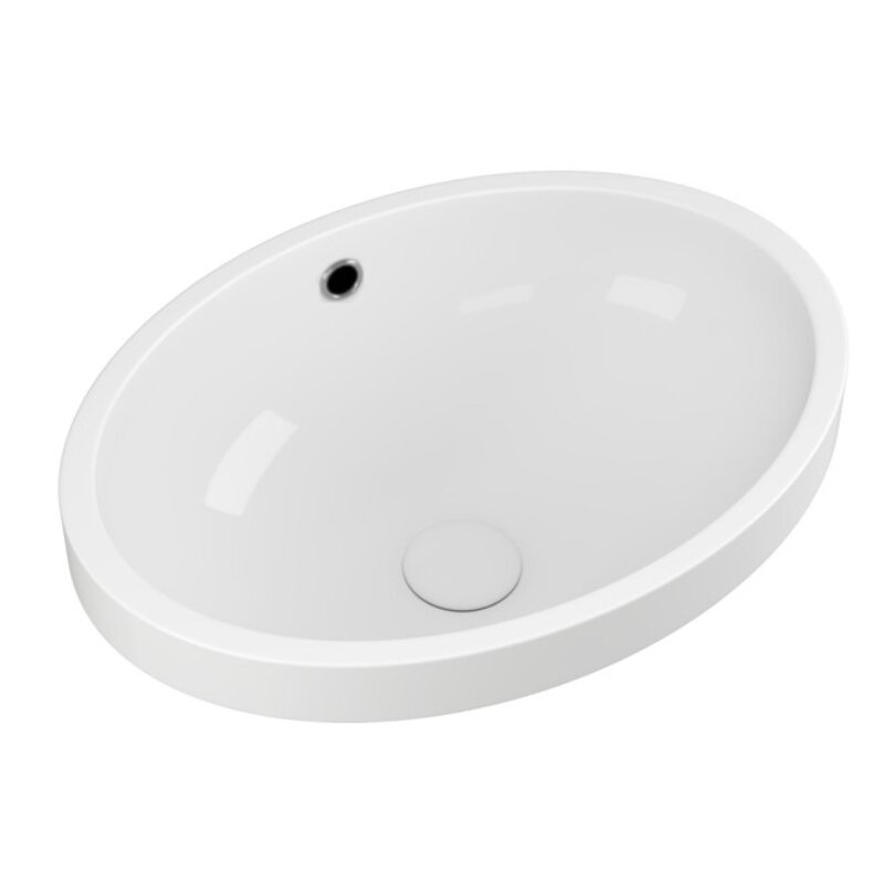 Изображение товара Раковина DQ Venice DT1021716 60 см белая для ванной и кухни Изображение товара Раковина DQ Venice DT1021716 60 см белая для ванной и кухни