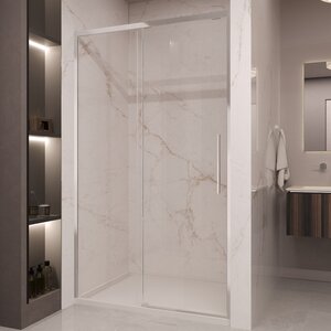 Изображение товара Душевая дверь Vincea Stella VDS-1ST110CL, 110 см раздвижная, стекло прозрачное, профиль хром