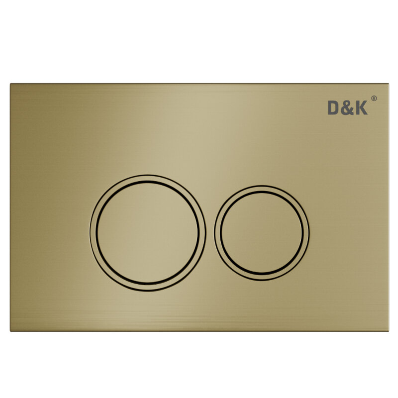 Изображение товара Клавиша смыва D&K Bayern DB1529007 механическая золото матовое