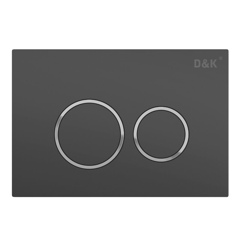 Изображение товара Клавиша смыва для унитаза D&K Bayern механическая, графит, Germany