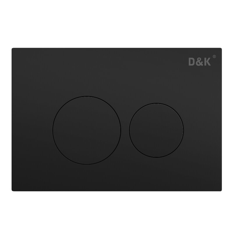 Изображение товара Клавиша смыва D&K Bayern DB1529025.2 механическая черная матовая для унитаза и биде