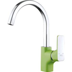 Изображение товара Смеситель для кухонной мойки D&K Berlin Humboldt DA1432412 зеленый хром
