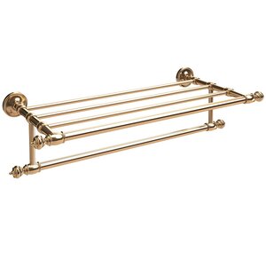 Изображение товара Полка для полотенец Jacob Delafon Cleo 1889 E27309-BGG_vstv 60 см с полотенцедержателем золото