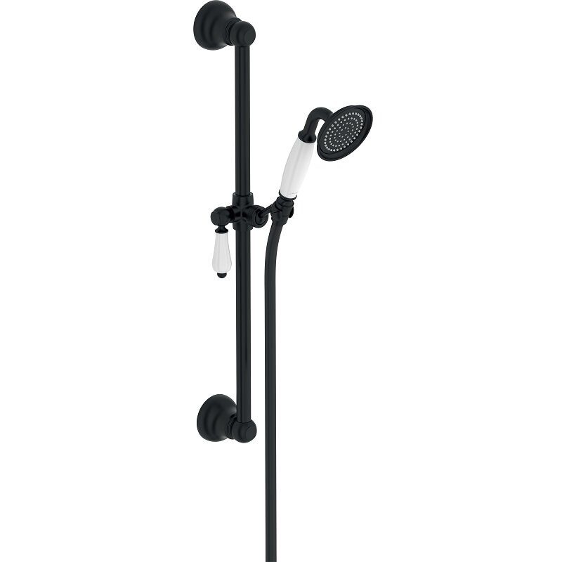 Изображение товара Душевой гарнитур Jacob Delafon Louise E24364-BL_vstv черный матовый с одним режимом