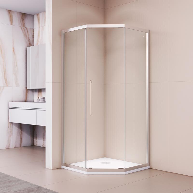 Изображение товара Душевой уголок RGW Passage PA-86, 100 х 100 см, стекло прозрачное, профиль хром, 38088600-11N