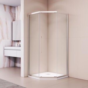 Изображение товара Душевой уголок RGW Passage PA-86, 100 х 100 см, стекло прозрачное, профиль хром, 38088600-11N