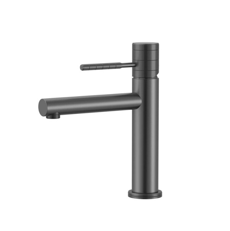 Изображение товара Смеситель для раковины Gid Edessa SS070GMK вороненая сталь однорычажный