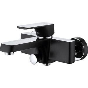 Изображение товара Смеситель для ванны и душа DQ Berlin.Technische DA1433215, с душевым гарнитуром, черный матовый/хром