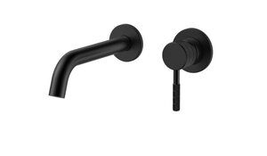 Изображение товара Смеситель для раковины Gid Edessa SS070BMNS черный матовый настенный однорычажный