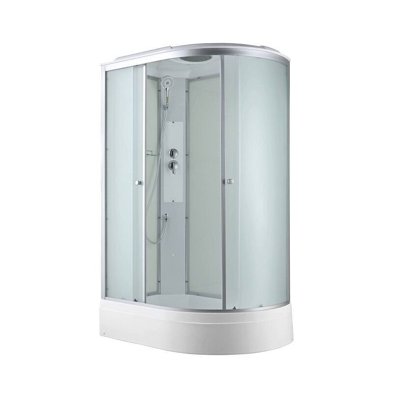 Изображение товара Душевая кабина AvaCan C3012L/C3012R 78319/78316, 120 x 80 см, с крышей, поддон средний, левая/правая, стекло матовое, профиль хром
