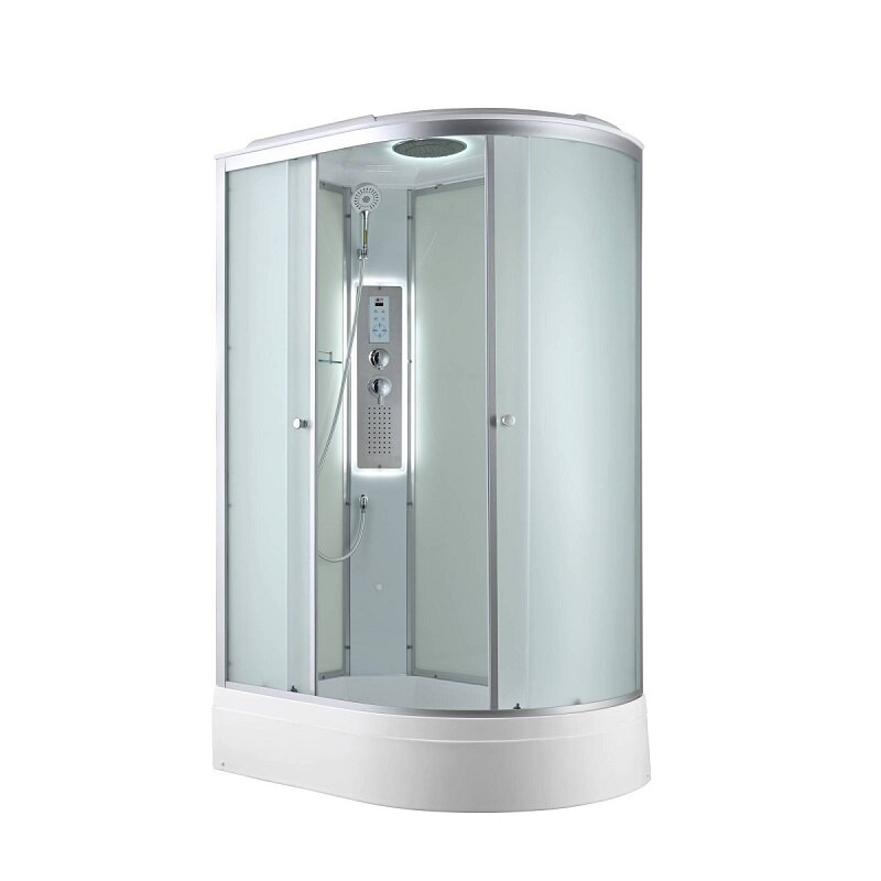 Изображение товара Современная душевая кабина AvaCan C3012LLED с гидромассажем, LED подсветкой и крышей 120x80 см