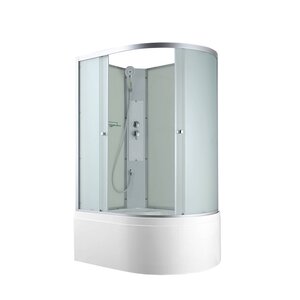 Изображение товара Душевая кабина AvaCan C5012LN/C5012RN 78335/78332, 120 x 80 см, без крыши, поддон высокий, левая/правая, стекло матовое, профиль хром
