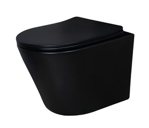 Изображение товара Подвесной унитаз Gid Cortado Tr2130bm 62205Y черный матовый безободковый