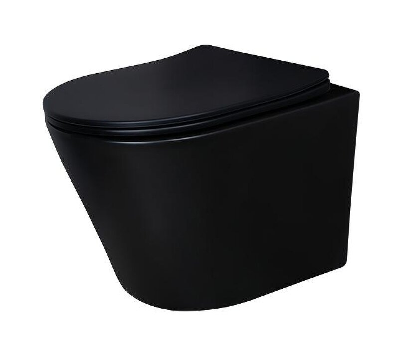 Изображение товара Подвесной унитаз Gid Cortado Tr2130bm 62205Y черный матовый безободковый