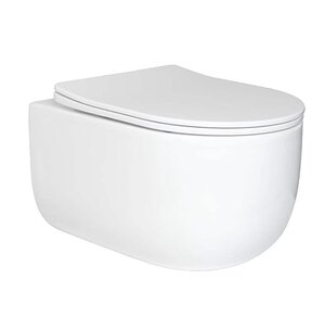 Изображение товара Подвесной унитаз Gid Tornado Tr2133TF 62262Y, безободковый, с сиденьем микролифт, белый