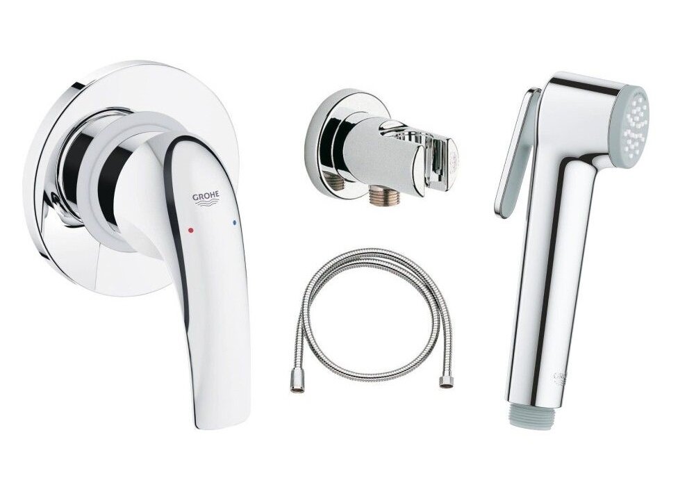 Изображение товара Гигиенический душ Grohe BauCurve 129185 со смесителем, хром