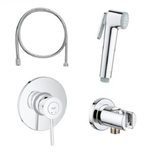 Изображение товара Гигиенический душ Grohe BauClassic 129186 со смесителем, хром