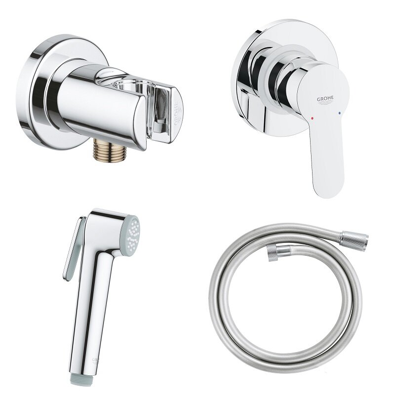Изображение товара Гигиенический душ Grohe BauEdge с керамическим картриджем и хром-покрытием