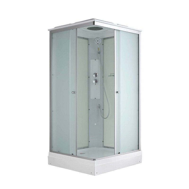Изображение товара Душевая кабина Avacan CK2010 78343, 100 х 100 см, с крышей, поддон низкий, стекло матовое, профиль хром Изображение товара Душевая кабина Avacan CK2010 78343, 100 х 100 см, с крышей, поддон низкий, стекло матовое, профиль хром