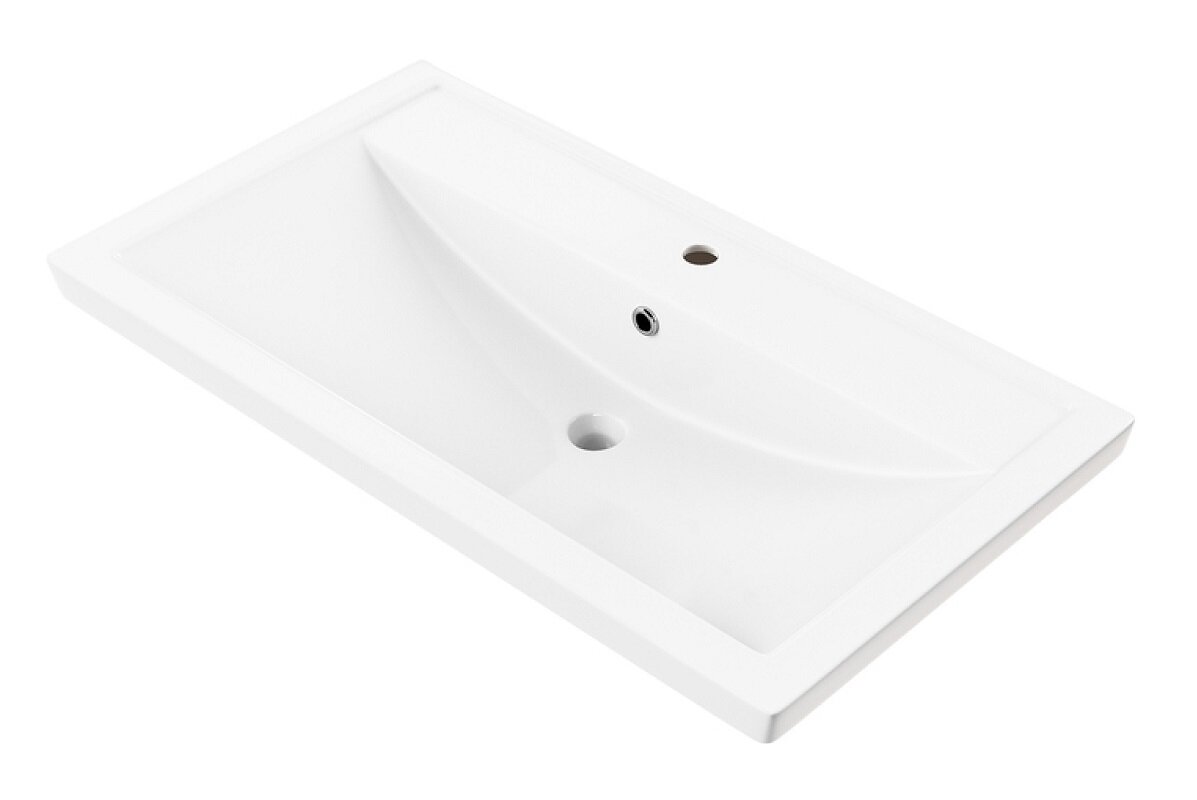 Изображение товара Раковина Iddis Optima Home 80 см из фарфора белая Изображение товара Раковина Iddis Optima Home 80 см из фарфора белая