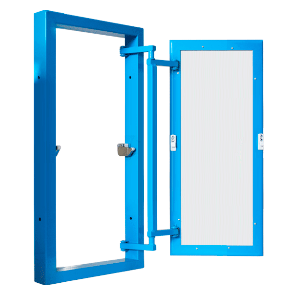 Изображение товара Сантехнический люк Люкер Серия К 100х40 под плитку металлический распашной