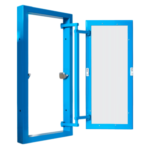 Изображение товара Сантехнический люк Люкер Серия К 100х40 под плитку металлический распашной