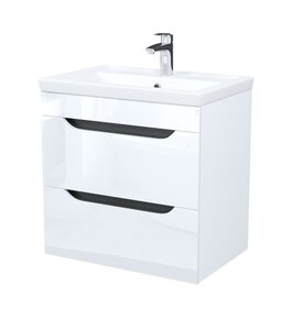 Изображение товара Тумба с раковиной Iddis Ray RAY60W0i95K, 60 см подвесная, белый