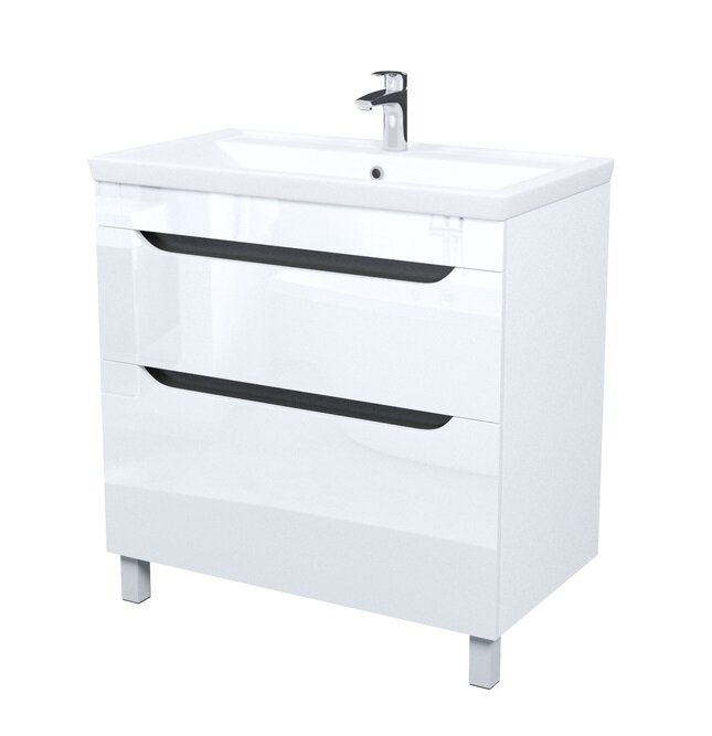 Изображение товара Тумба с раковиной Iddis Ray RAY80WFi95K 80 см напольная белая со встроенной раковиной Изображение товара Тумба с раковиной Iddis Ray RAY80WFi95K 80 см напольная белая со встроенной раковиной