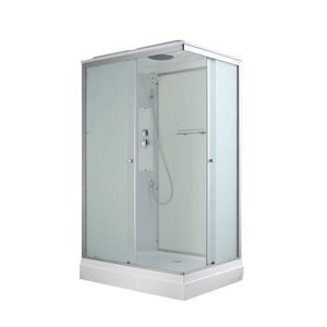 Изображение товара Душевая кабина Avacan CK2810 78346, 100 х 80 см, с крышей, поддон низкий, стекло матовое, профиль хром