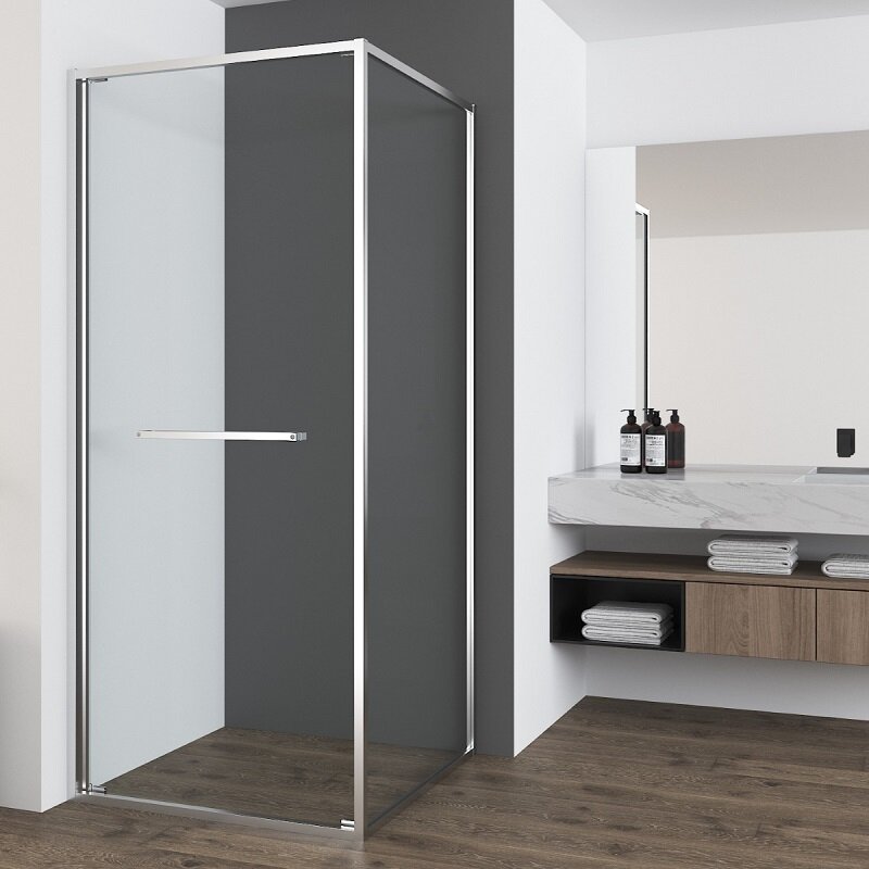 Изображение товара Душевой уголок Vincea Tesi VSRW-7TS9090CL 90x90 см с прозрачным стеклом и хром профилем