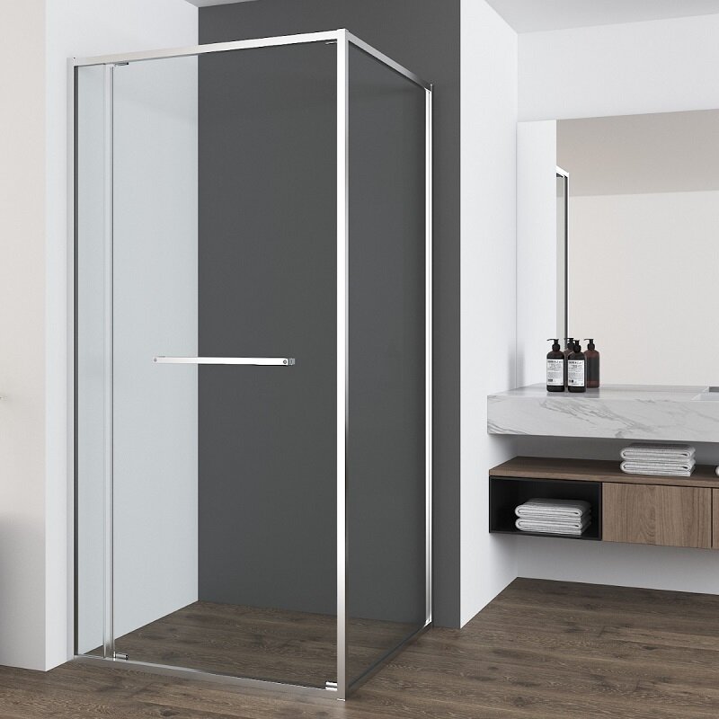 Изображение товара Душевой уголок Vincea Tesi VSRW-7TS9012CL 120x90 см, стекло прозрачное, профиль хром