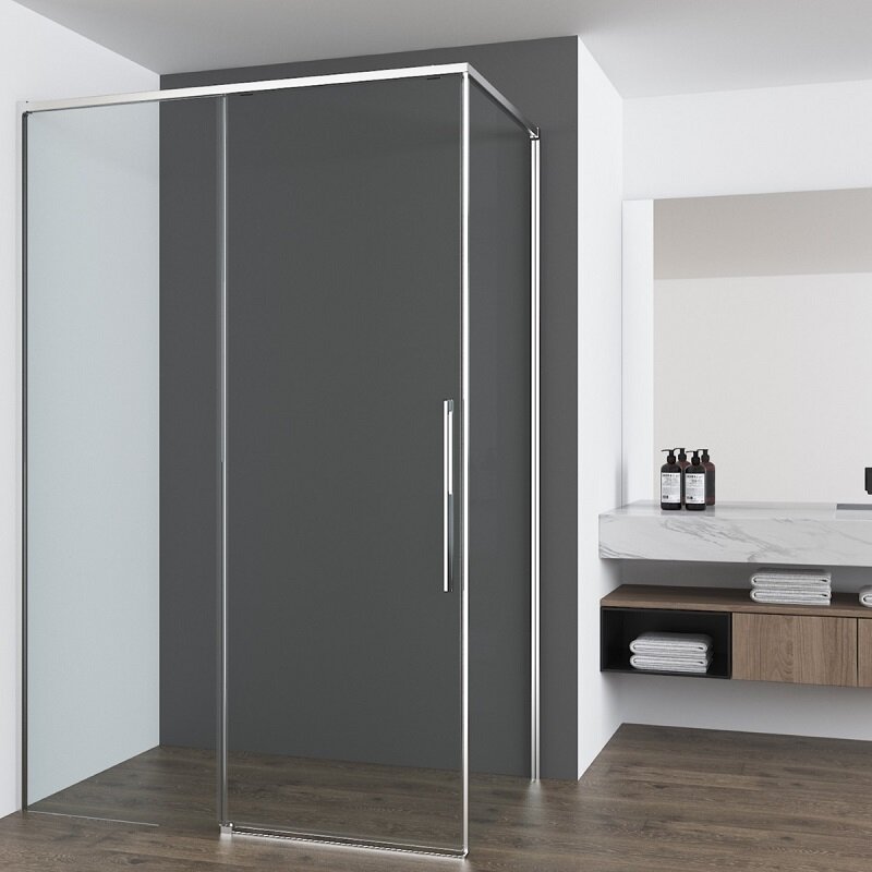 Изображение товара Душевой уголок Vincea Ultima VSR-7UL1012CL 120x100 см прозрачное стекло хром профиль