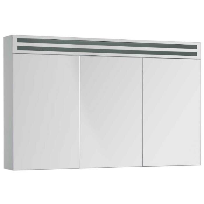 Изображение товара Зеркальный шкаф De Aqua Эколь 90 подвесной с подсветкой и полками