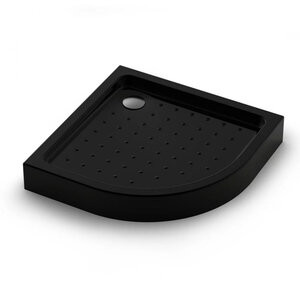 Изображение товара Поддон душевой Veconi Tezeo Acrylic TZ51B-100-C5, 100 x 100 см, четверть круга, акрил, черный