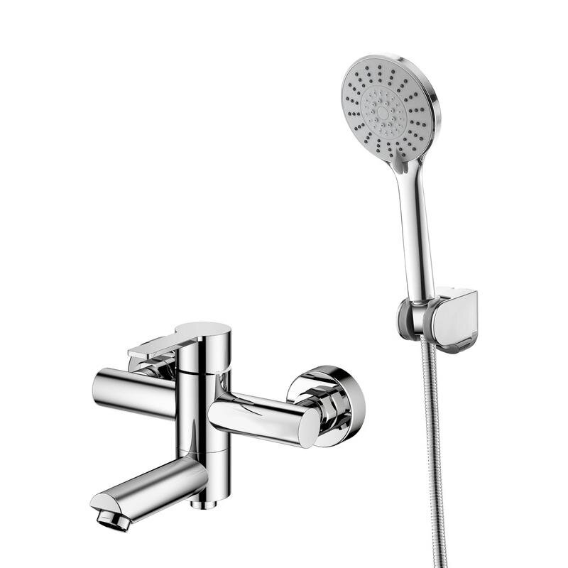 Изображение товара Смеситель для ванны и душа Agger Easy A3121200 с душевым гарнитуром хром Германия Изображение товара Смеситель для ванны и душа Agger Easy A3121200 с душевым гарнитуром хром Германия