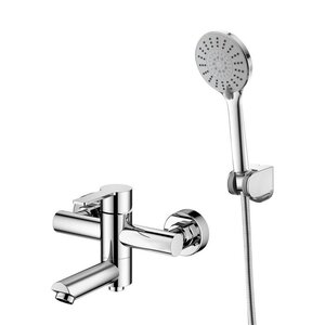 Изображение товара Смеситель для ванны и душа Agger Easy A3121200 с душевым гарнитуром хром Германия