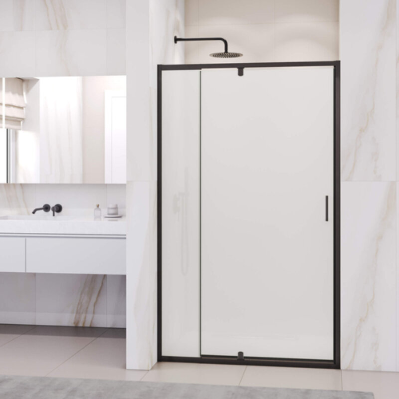 Изображение товара Душевая дверь RGW Passage 350800801-24, 100 см, матовое стекло, черный профиль