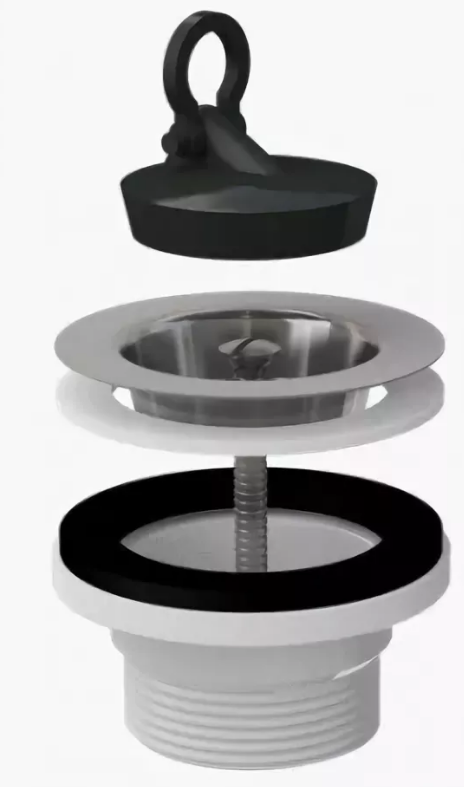 Изображение товара Выпуск для раковины Alcaplast A3 без перелива черный