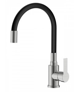 Изображение товара Смеситель Agger Easy A3100522, для кухонной мойки, PVD сатин матовый/черный