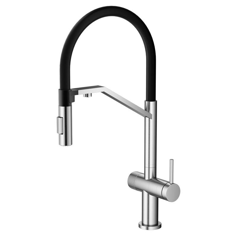 Изображение товара Смеситель кухонный Agger Elegant A3241422 с гибким изливом и подключением к фильтру Изображение товара Смеситель кухонный Agger Elegant A3241422 с гибким изливом и подключением к фильтру