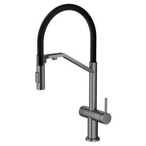 Изображение товара Смеситель кухонный Agger Elegant A3241455 с PVD покрытием и подключением к фильтру