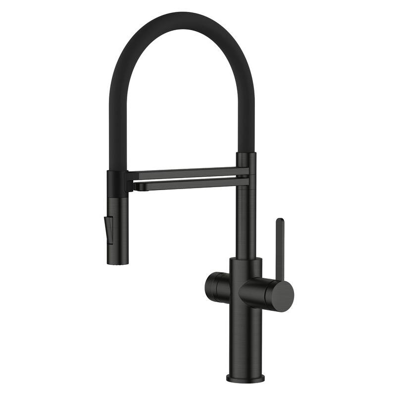 Изображение товара Смеситель Agger Elegant A3252544 для кухонной мойки с подключением к фильтру черный матовый