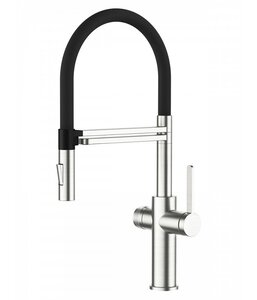Изображение товара Смеситель Agger Elegant A3252500, для кухонной мойки, с подключением к фильтру, хром/черный