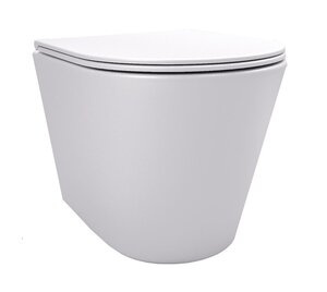 Изображение товара Подвесной унитаз Corpa Nera Viotti CN40201, безободковый, сиденье микролифт, белый