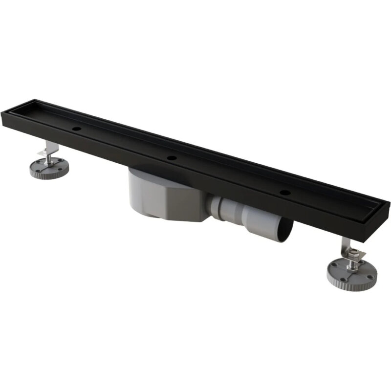 Изображение товара Дренажный канал RGW SDR-08B 120 см с решеткой под плитку и гидрозатвором