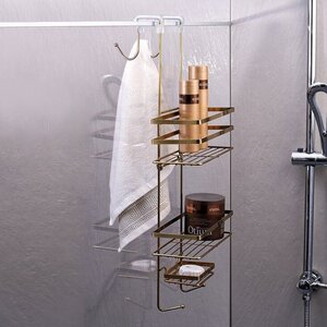 Изображение товара Полка прямоугольная Fixsen FX-872 двухэтажная, бронза