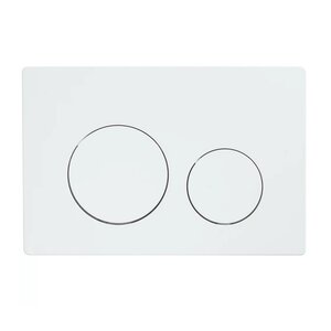 Изображение товара Клавиша смыва Veconi Flush FLV2-W механическая белый глянцевый для унитаза Изображение товара Клавиша смыва Veconi Flush FLV2-W механическая белый глянцевый для унитаза